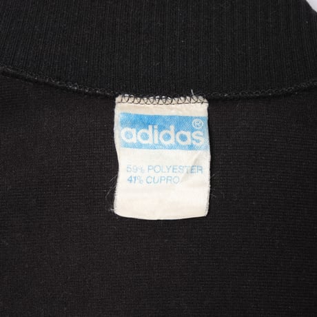 70-80s Vintage adidas Collarless Track Jacket Black × Mustard (Made in Austria)