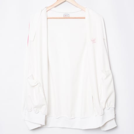 80s Vintage adidas Track Jacket White × Pink (Made in France)