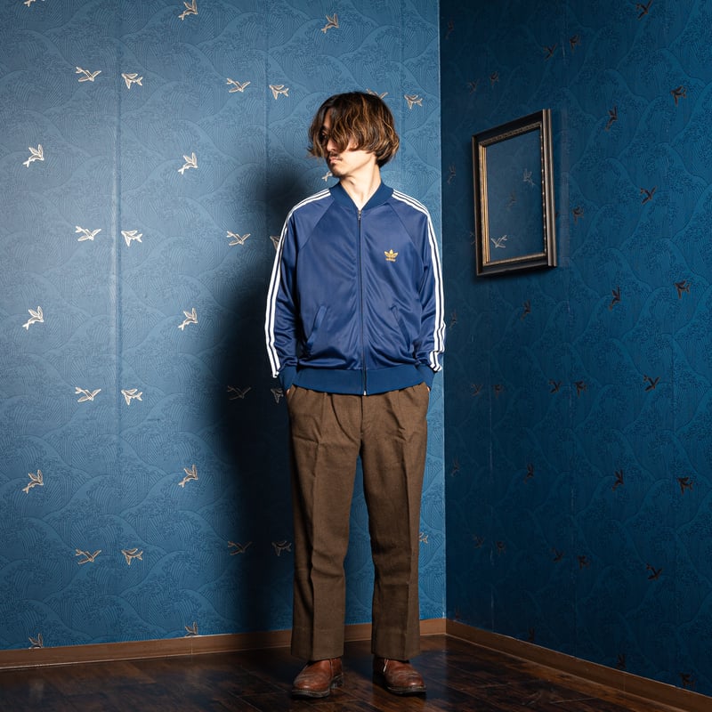 70s Vintage adidas Ventex ATP Track Jacket Navy