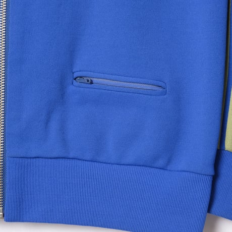 60s Vintage adidas Ventex Track Jacket Late World Mark Blue × Yellow (Made in France)