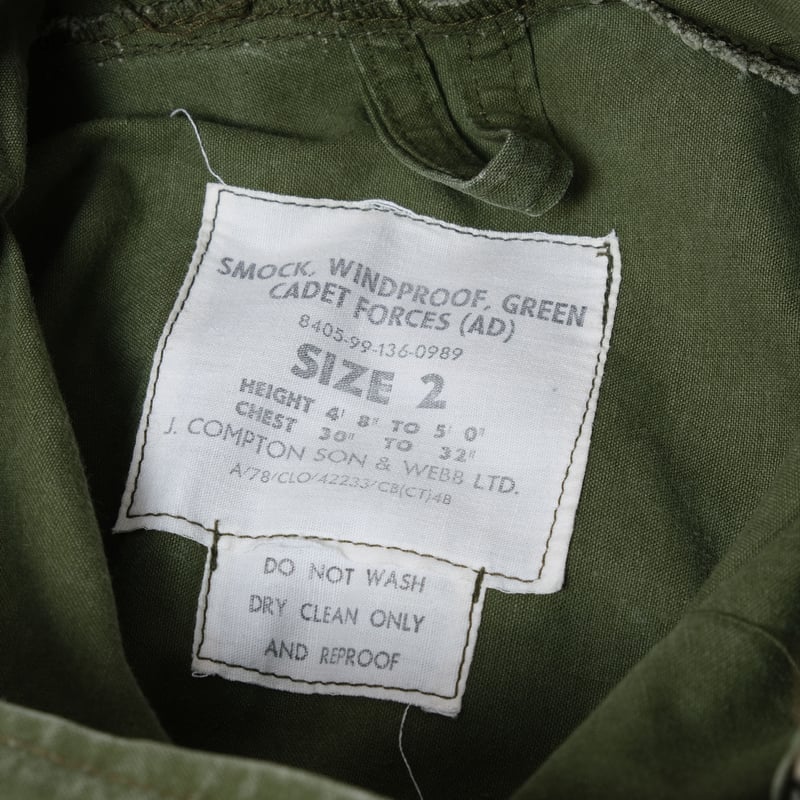 60-70s British Cadet Force Smock Jacket Size 2 60-70s British Cadet Force Smock Jacket Size 2
