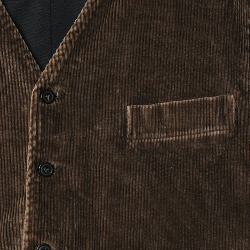 60s-70s Le laboureur Corduroy×Black Moleskin Gi