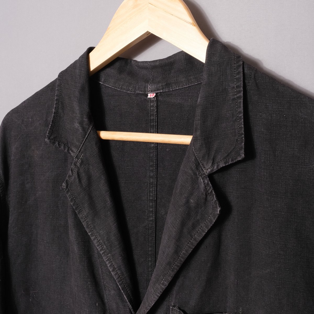 40-50s France Vintage VETRA Black Linen Maqui