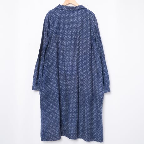 50-60s France Vintage Cotton Work Dress