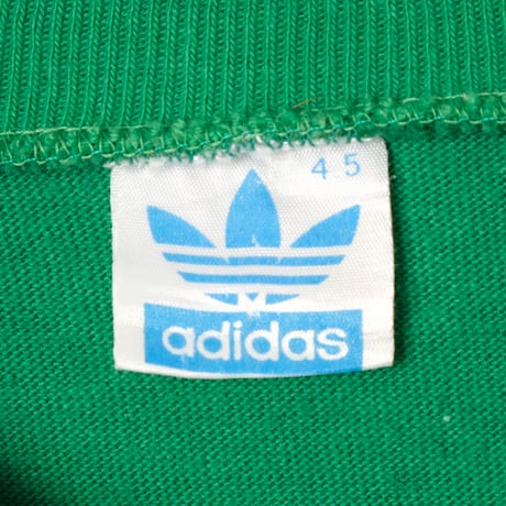 70s Vintage adidas Cotton Game Shirt Green (Made in France)