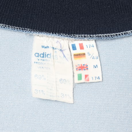 70-80s Vintage adidas Track Jacket Model  First Light Blue× Navy（Made in France)174