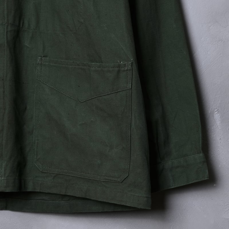 40s-50s French Military Olive Green Work Jacket