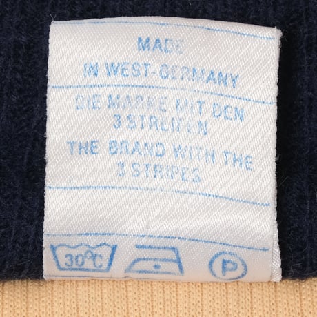 70-80s Vintage adidas Track Jacket Beige × Navy  (Made in West Germany)