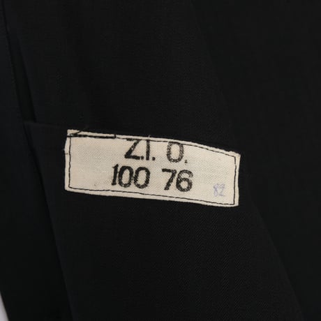 60s France Vintage Black HBT Work Jacket Dead Stock