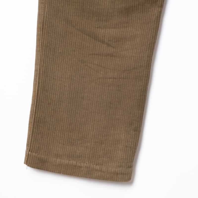30-40s France Vintage Brown Cotton Pique Trouse