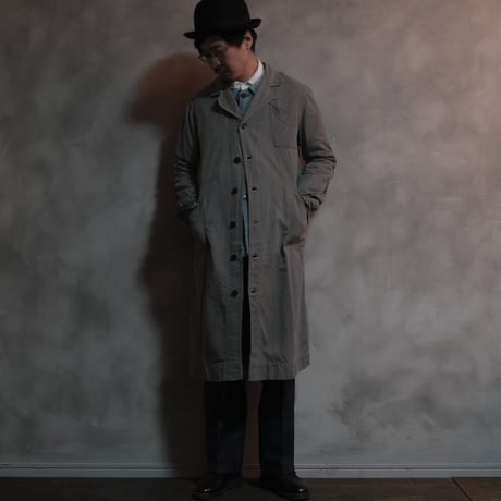 50-60s Adolphe Lafont  Blue Moleskin Jacket Size 46