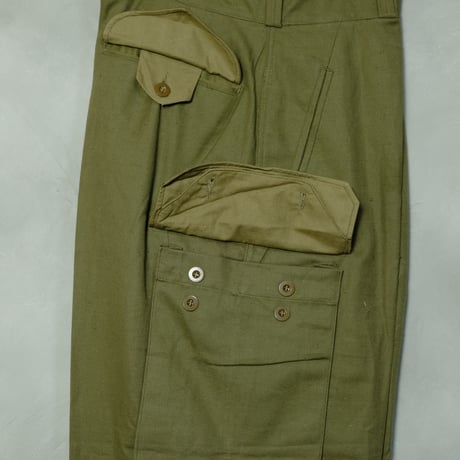 French Army M47 Trousers First  Dead stock Size 92M(35) 比翼タイプ