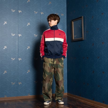 70-80s Vintage adidas Ventex Track Jacket Navy× Bordeaux × Ivory (Made in France)