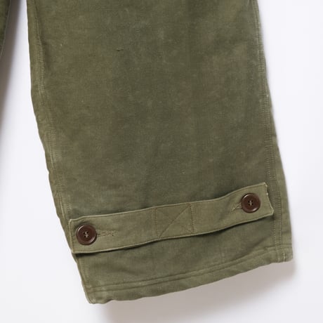50s Marine Nationale Cotton Pipue Deck Trousers