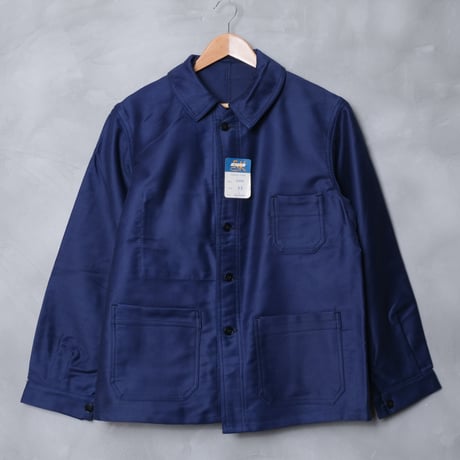 50-60s Eska Blue Moleskin Jacket Size 48 Dead S...