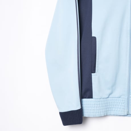 70-80s Vintage adidas Track Jacket Light Blue × Navy (Made in France)
