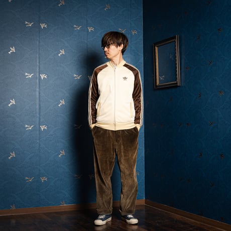 70s Vintage adidas Ventex ATP Ivory ×Brown Track Jacket (Made in France)