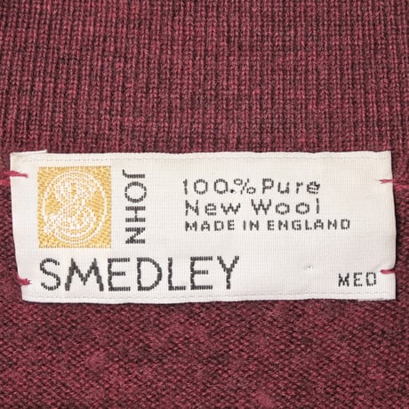 90s JOHN SMEDLEY Merino Wool Knit Polo（Made in England）