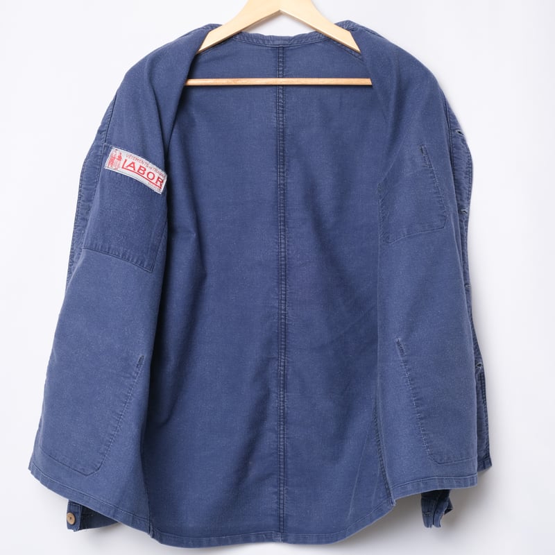 30-40s France Vintage LABOR Cotton Thin Twill W 30-40s France Vintage LABOR Cotton Thin Twill W