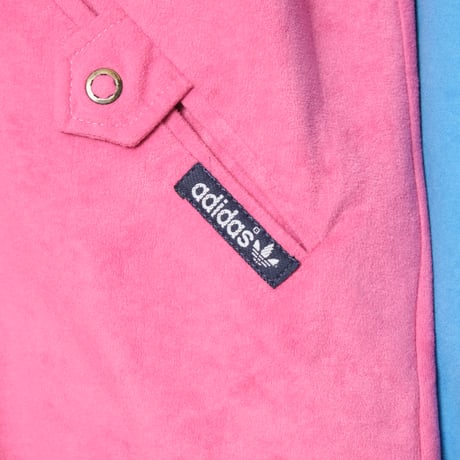 70-80s Vintage adidas Ventex Velours Track Jacket Pink (Made in France)
