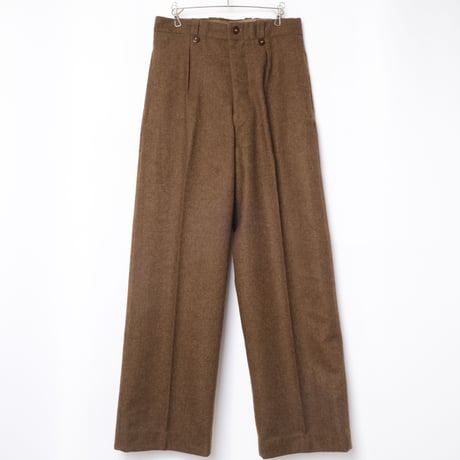 50s French Army Wool Trousers Size 32 Dead Stock