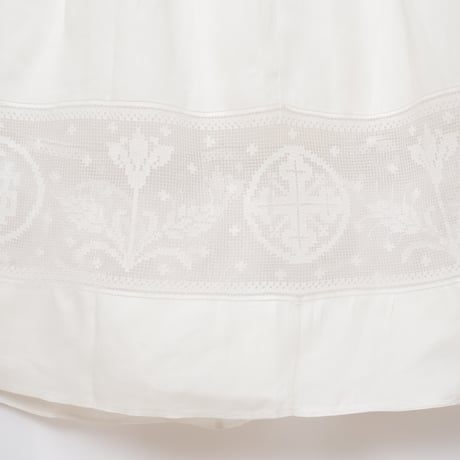 France Antique Linen Church Smock