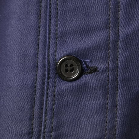 40–50s France Vintage Le Favori Blue Moleskin Jacket Dead Stock