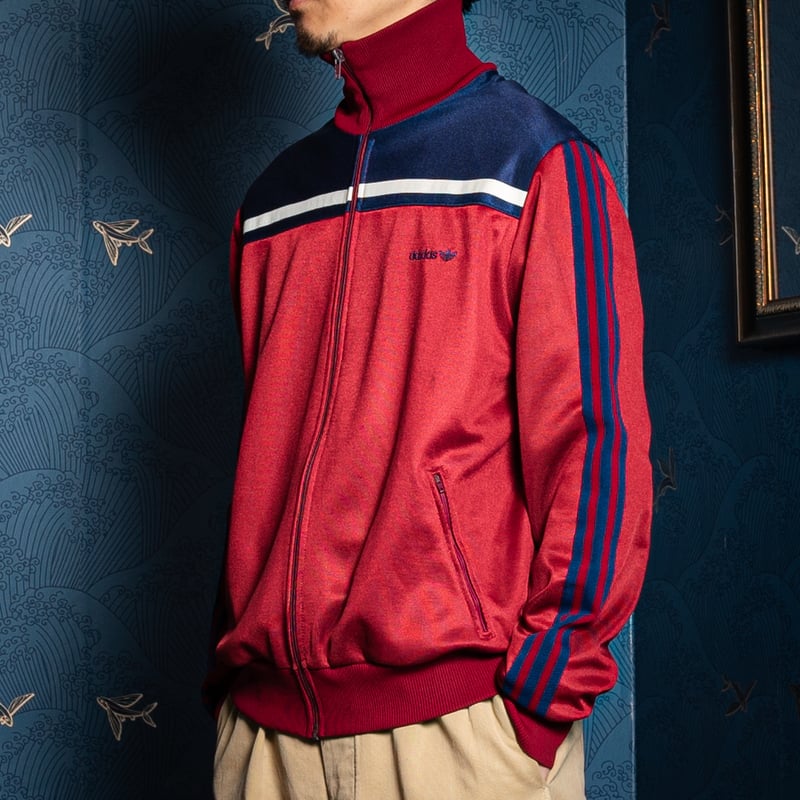 adidas✴︎トラックジャケット✴︎ボルドー 70-80s Vintage adidas Track Jacket Bordeaux × N
