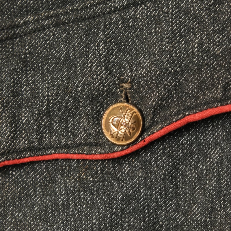 1930s Swiss Vintage Fireman Jacket Black | U