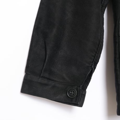 40-50s Le Mont St Michel Black Moleskin Jacket