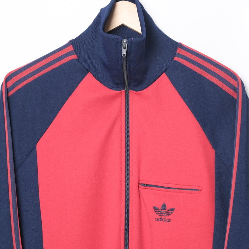 70-80s Vintage adidas Ventex Track Jacket Red ×