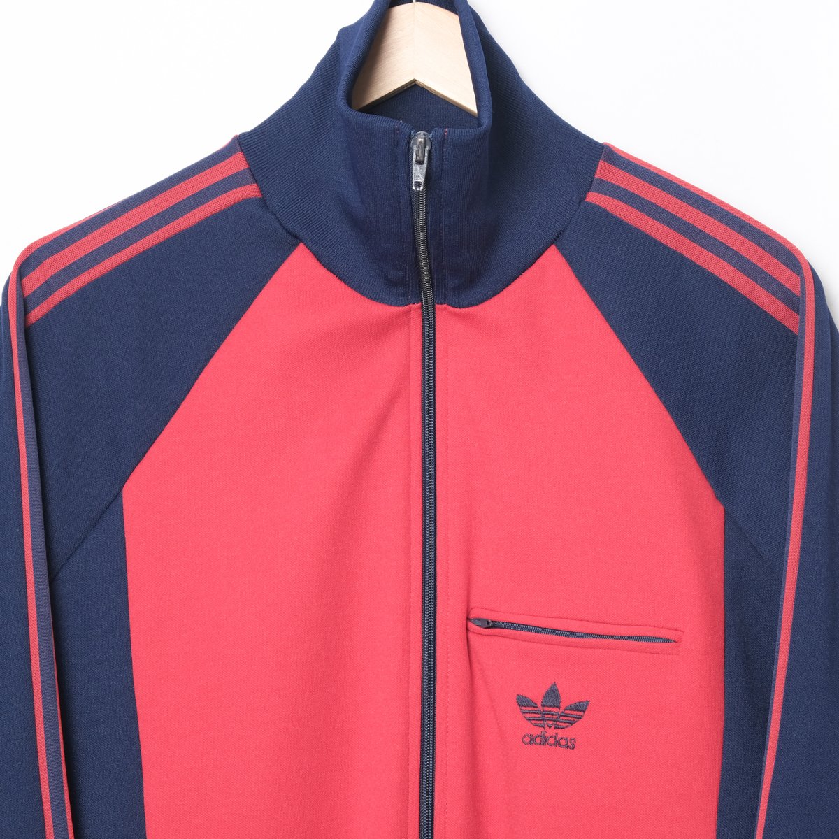 70-80s Vintage adidas Ventex Track Jacket Red ×