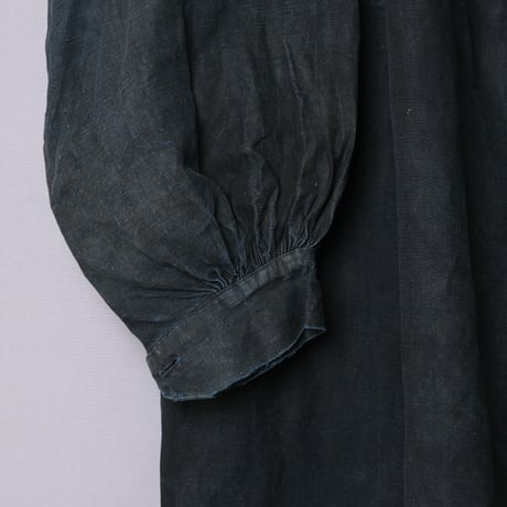 1900s Antique Indigo linen  Biaude