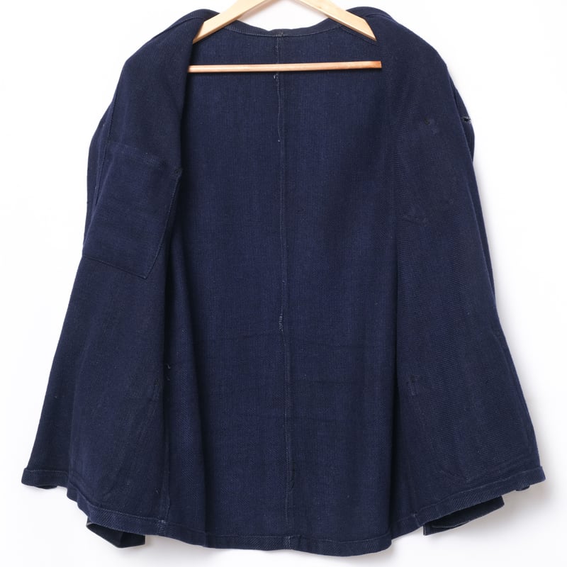 30s France Vintage Indigo Wool Work Jacket | Ug