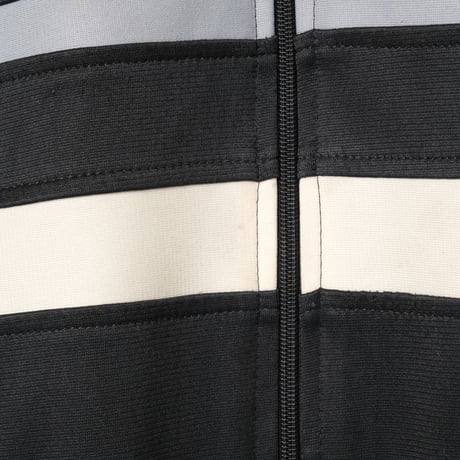 70-80s Vintage adidas Ventex Track Jacket Model First Black× Light Blue (Made in France)