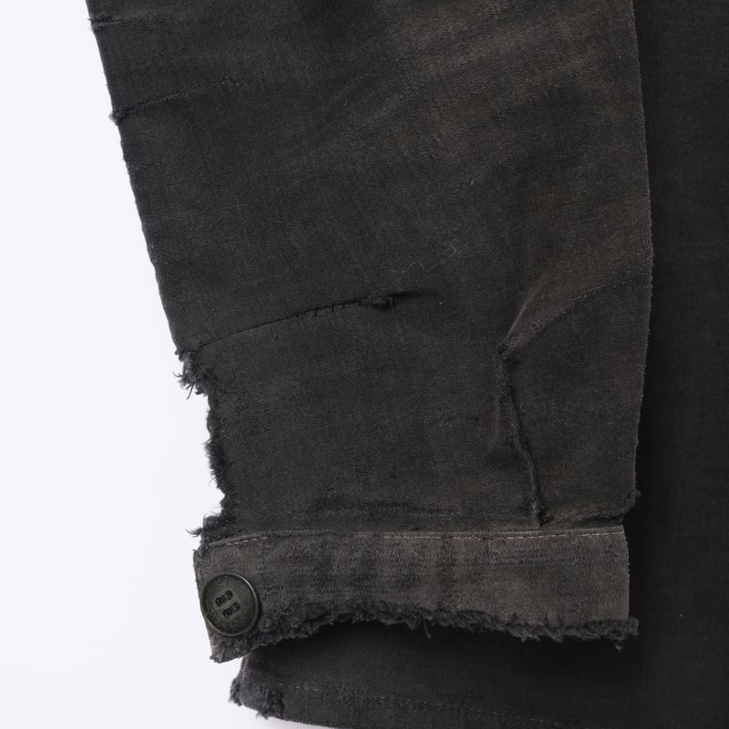 40-50s Le Mont St Michel Black Moleskin Jacket（