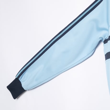 70-80s Vintage adidas Track Jacket Model  First Light Blue× Navy（Made in France)