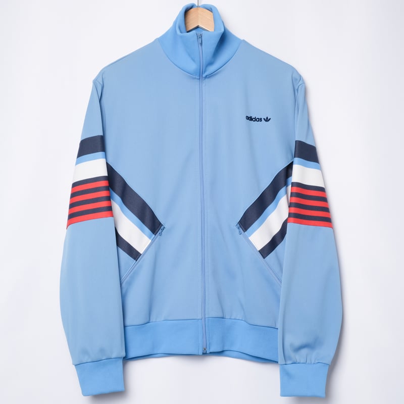 70-80s Vintage adidas Track Jacket Light Blue ×