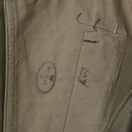 French Army M47 Trousers 移行期  HBT Size 25 Deadstock