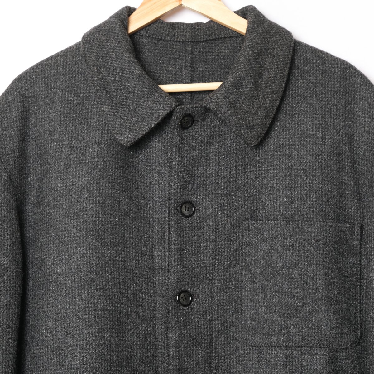 50-60s France Vintage Wool Farmers Work Jacket Size 52 Dead Stock