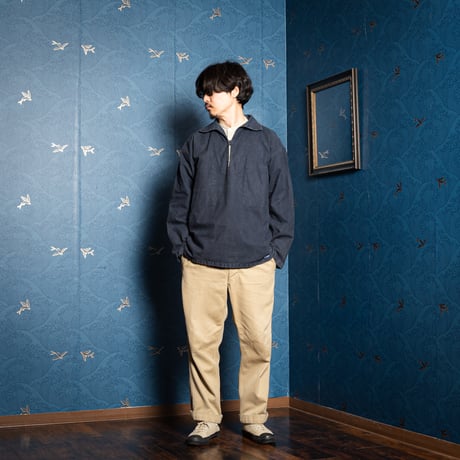 90s France Vintage Le Glazik Cotton Fisherman Smock 1