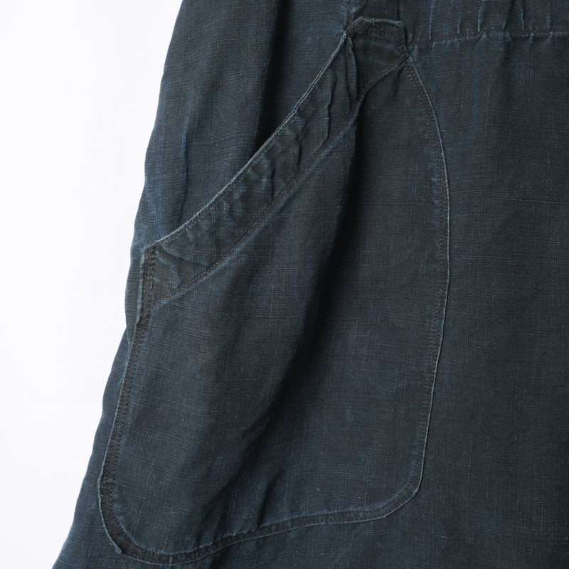 40s インディゴリネン パンツ マキニョン フランス vintage 30s 1940s フランス ブラックリネンのマキニョンパンツ | militaria & encore
