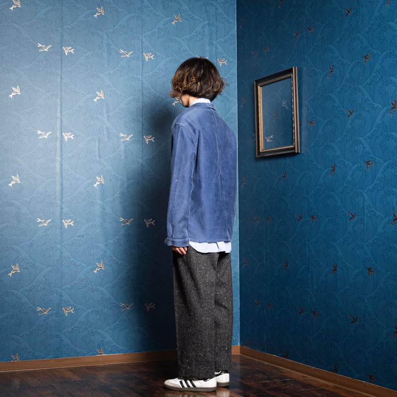 40s-50s France Vintage Adolphe Lafont Blue Mole