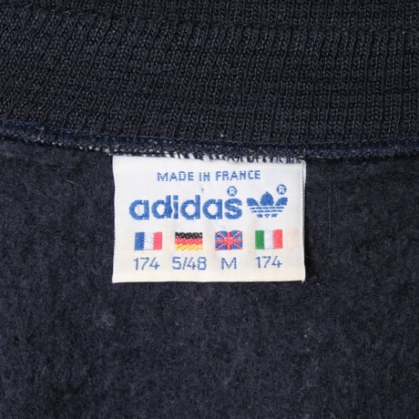 80s Vintage adidas Ventex Knit Track Jacket Navy × Red × Green（Made in France）