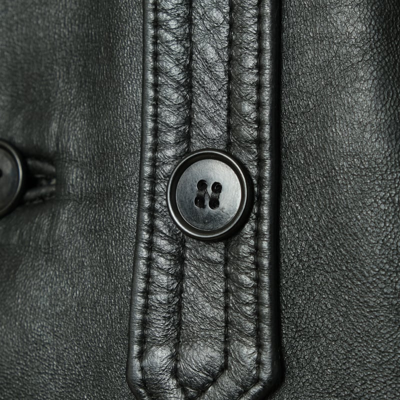 70-80s French Vintage GVF Leather Jacket (Corbu