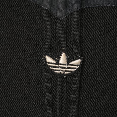70-80s Vintage adidas  EIN SCHWAHN Button Knit Jacket Black (Made in West Germany)