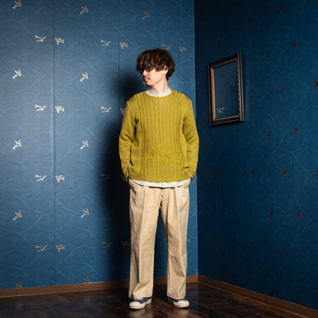 50-60s France Vintage Hand Knit