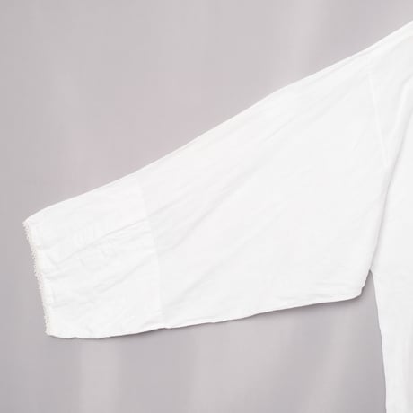 -30s France Antique Linen Long Church Smock