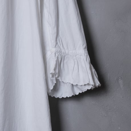 Early 1900s French Antique Cotton Night Dress ②