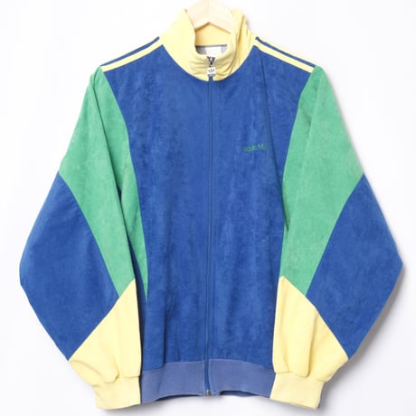 90s Vintage adidas Track Jacket Vintage adidas Blue × Green × Yellow (Made in France)